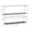 Black Metal Modern Wall Shelf, Set of 2 24", 23"